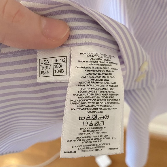 Brooks brothers the original polo shirt size 16.5 - Picture 5 of 6